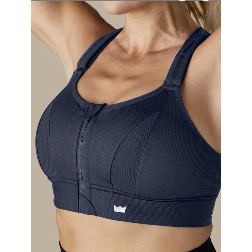 Shefit Ultimate Sports Bra High Impact Size LUXE / LARGE Bold Navy Blue NWT